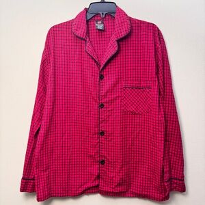 Hanes Pink Plaid Shirt-Unisex Fit
